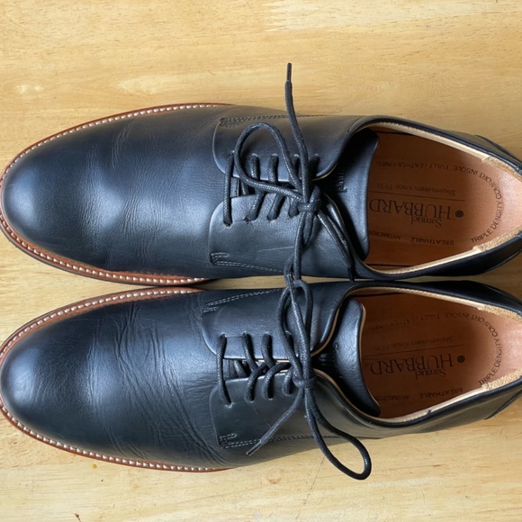 Men’s 10.5 M Samuel Hubbard Black Leather Founder Comfort Dress Shoe Vibram Sole - Picture 6 of 15